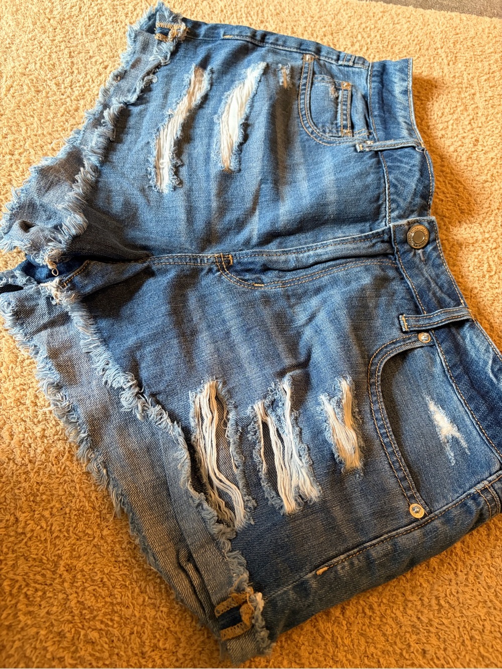 American Eagle Distressed Jean Shorts